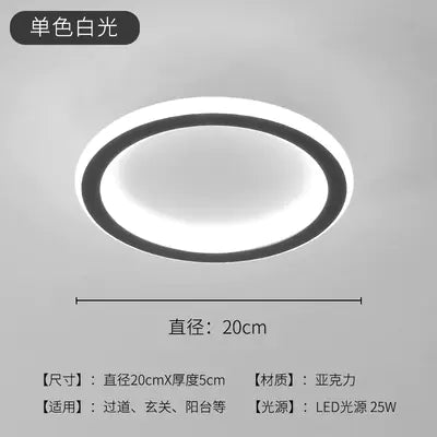Modern Minimalist LED Ceiling Light for Hallway