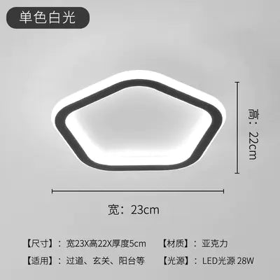 Modern Minimalist LED Ceiling Light for Hallway