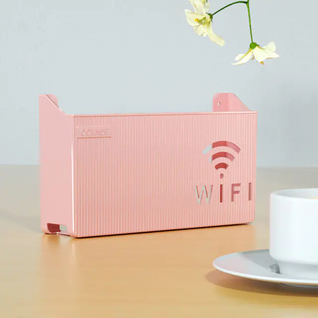 Wall-Mounted Perforated Set-Top Box for Living Room