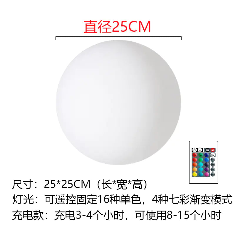 LED Colorful Ball Light with Remote for Outdoor Decor
