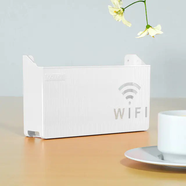 Wall-Mounted Perforated Set-Top Box for Living Room