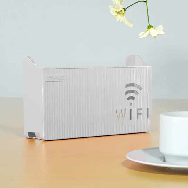 Wall-Mounted Perforated Set-Top Box for Living Room