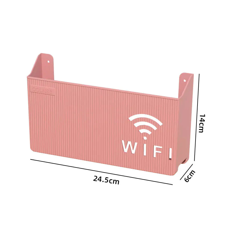 Wall-Mounted Perforated Set-Top Box for Living Room