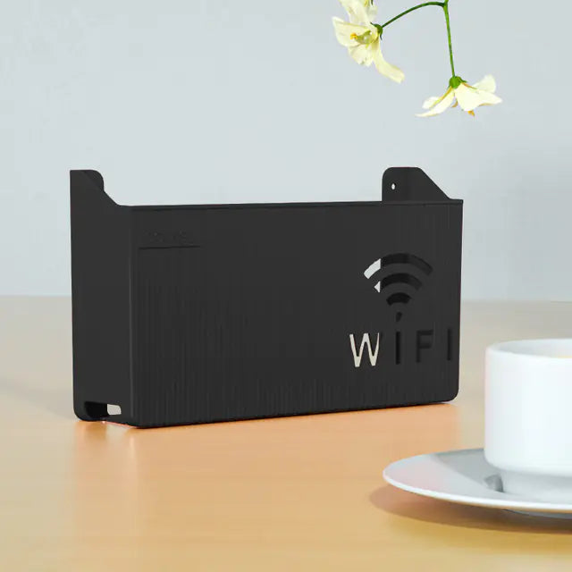 Wall-Mounted Perforated Set-Top Box for Living Room