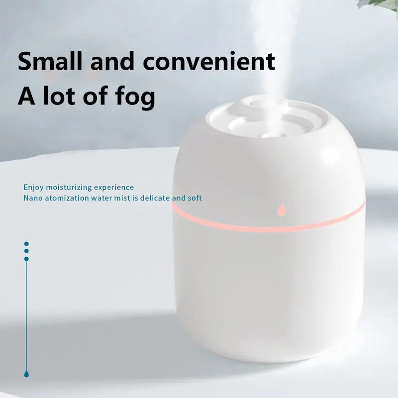 220mL USB Ultrasonic Humidifier for Home & Travel
