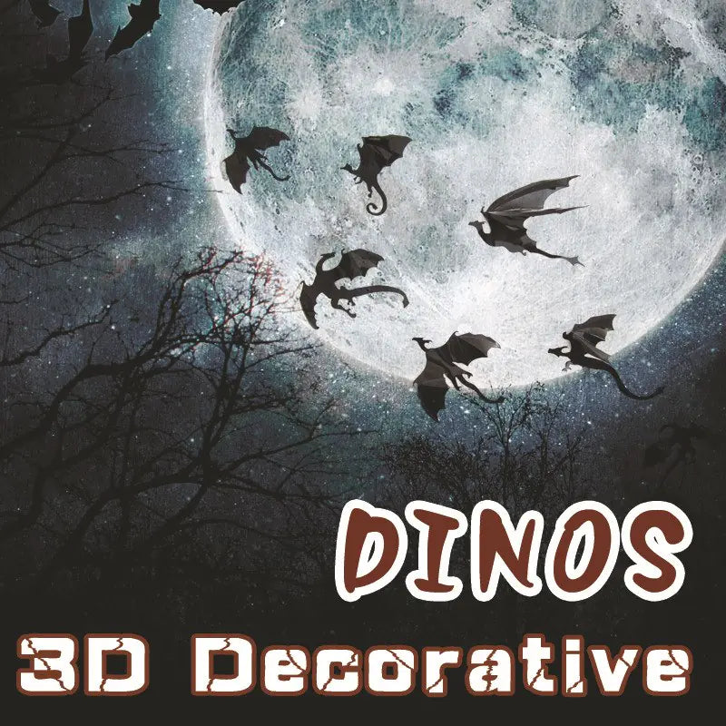 3D Dinosaur Wall Stickers - Wall Decals