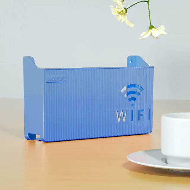 Wall-Mounted Perforated Set-Top Box for Living Room