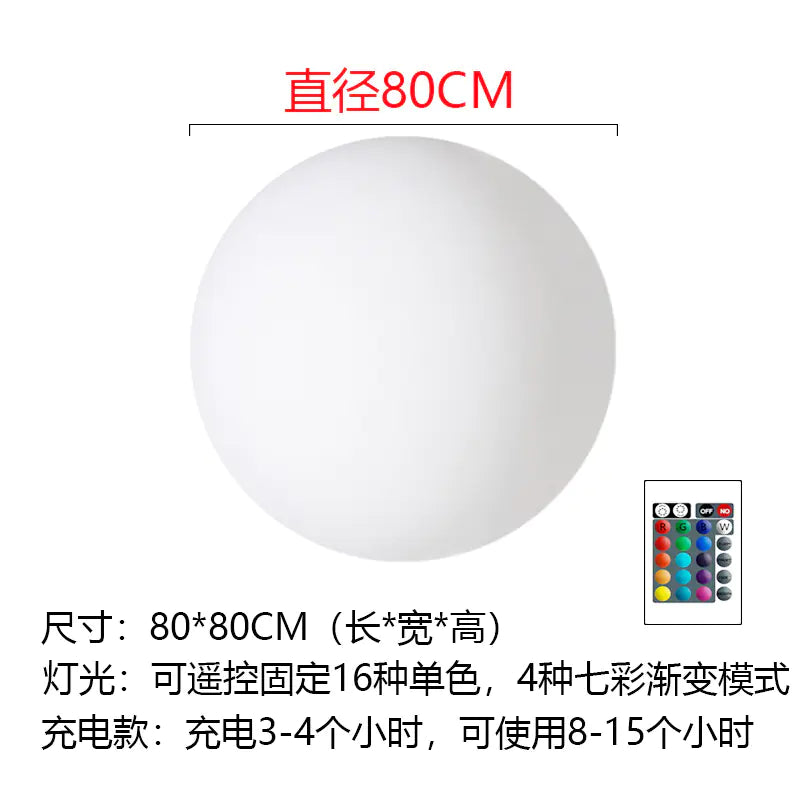 LED Colorful Ball Light with Remote for Outdoor Decor